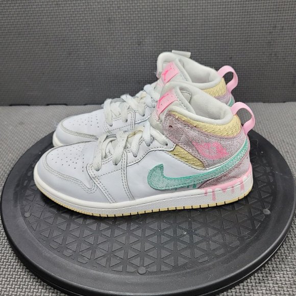 Jordan Shoes Jordan Mid Paint Drip Toddler Sz 13 White Se Ps